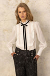 Tuxedo Blouse