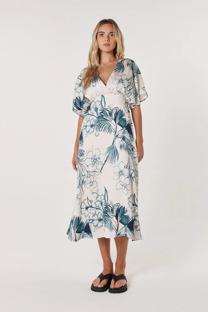 SOLSTICE PALMS MIDI DRESS