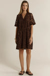 ELARA BRODERIE SHIRT DRESS