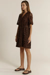 ELARA BRODERIE SHIRT DRESS