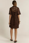 ELARA BRODERIE SHIRT DRESS