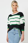 Chunky Stripe Rib Knit Jumper