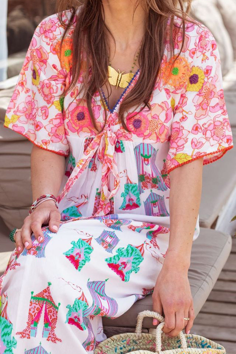 Tea Tents Mix Long Dress