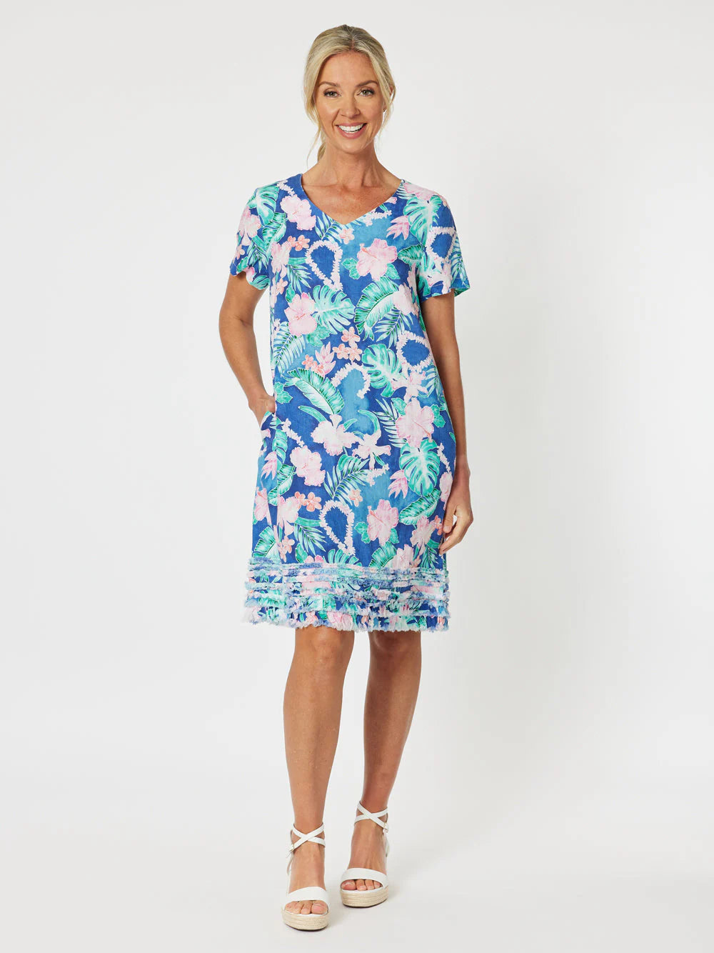 Santa Monica Frilled Hem Dress