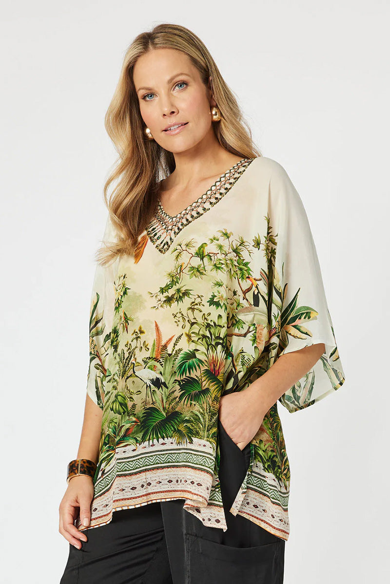 San Paolo V Neck Top