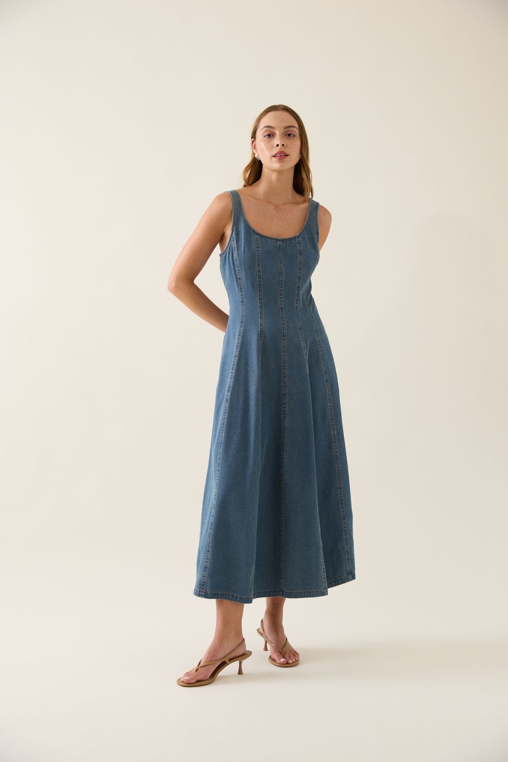 Sophia Denim Tank Dress