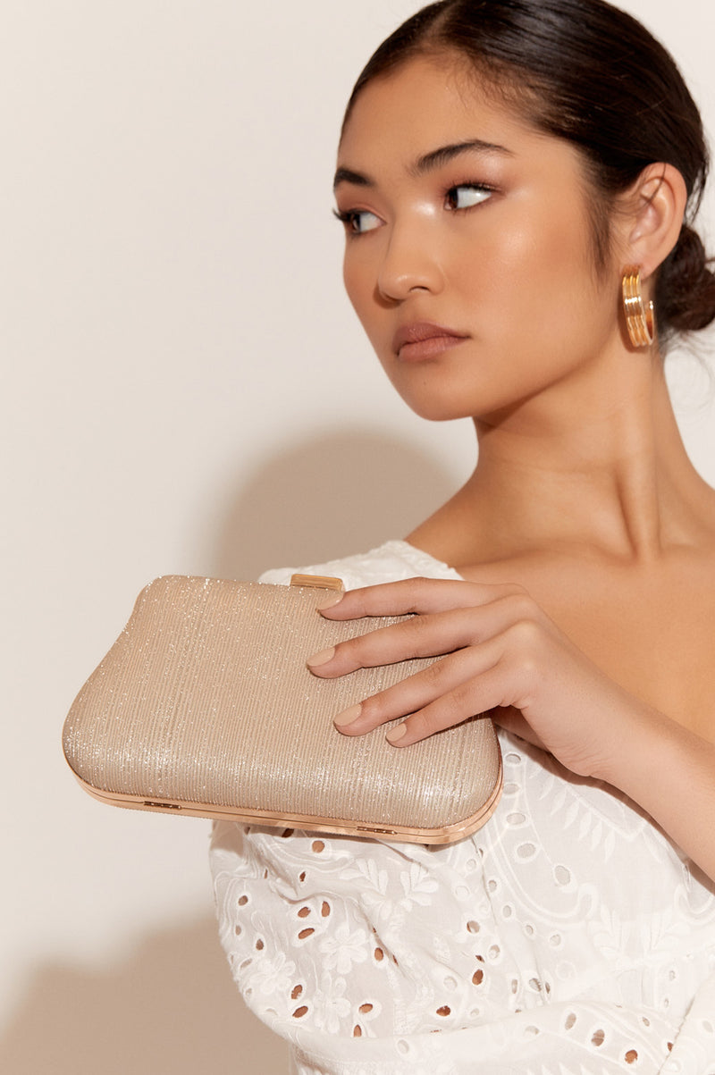 Roxy Deco Curved Structured Clutch