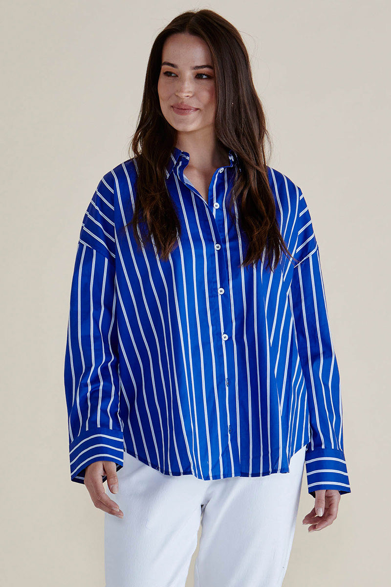 REGATTA BLUE STRIPE SHIRT