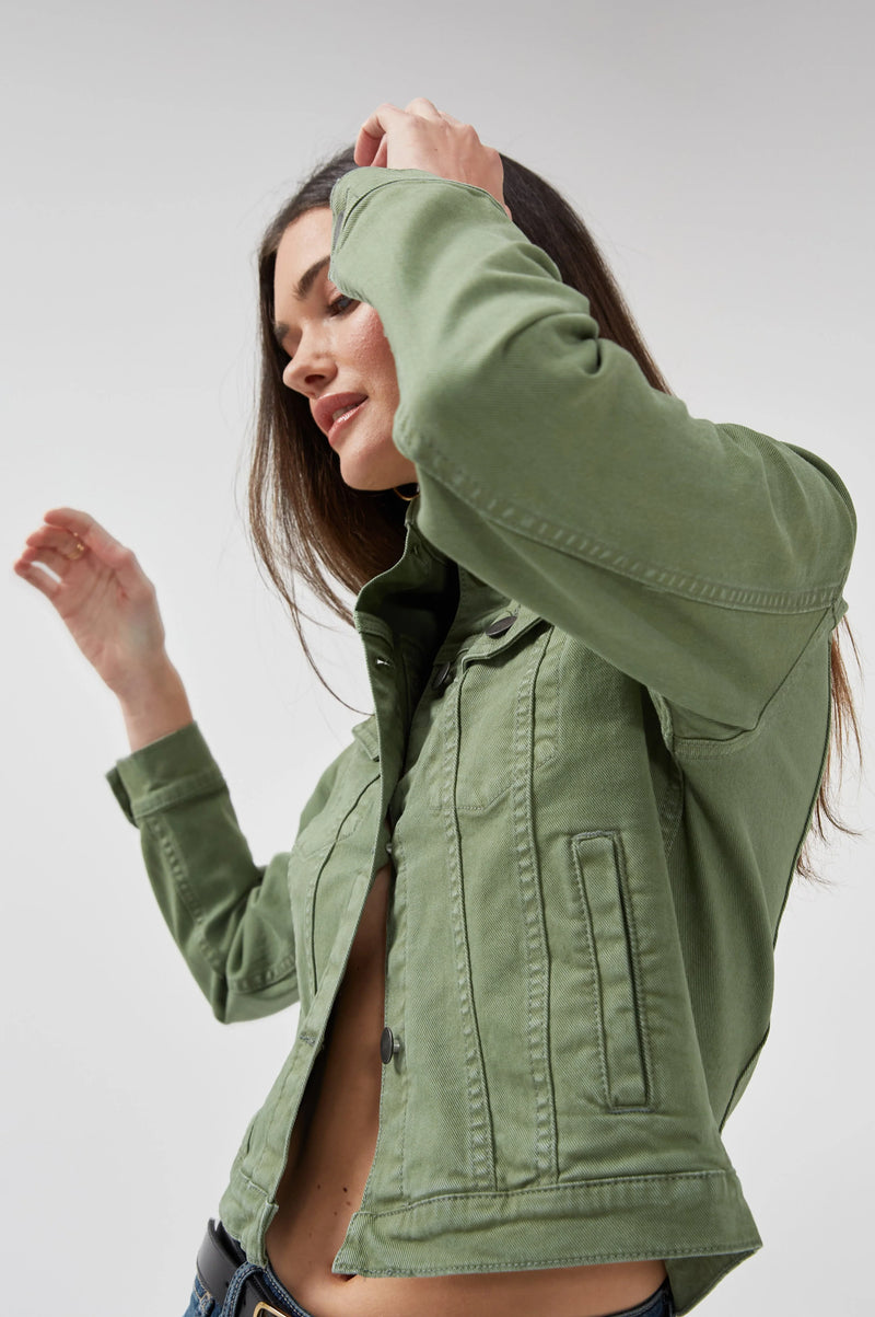 Elonnie Oil Green Jacket