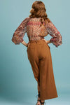 Exhale Belted Wide Leg Pant
