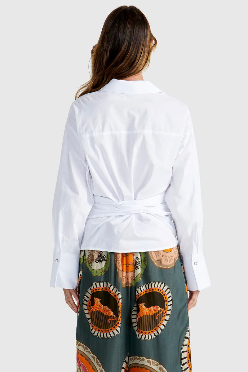 Wildflare Wrap Shirt
