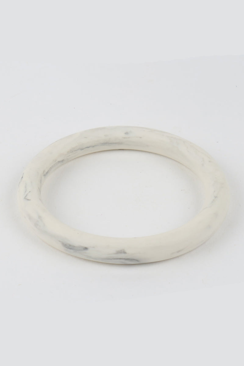 Gemma Bangle White Marble