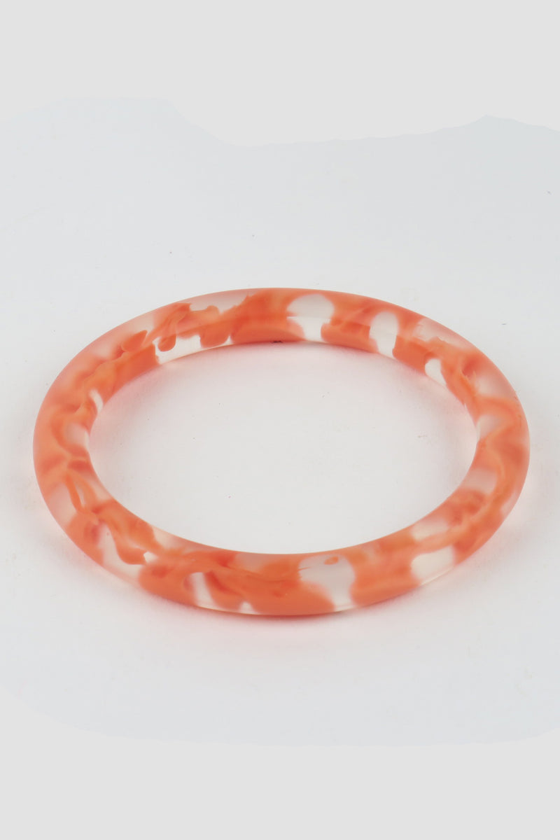 Gemma Bangle Clear Orange