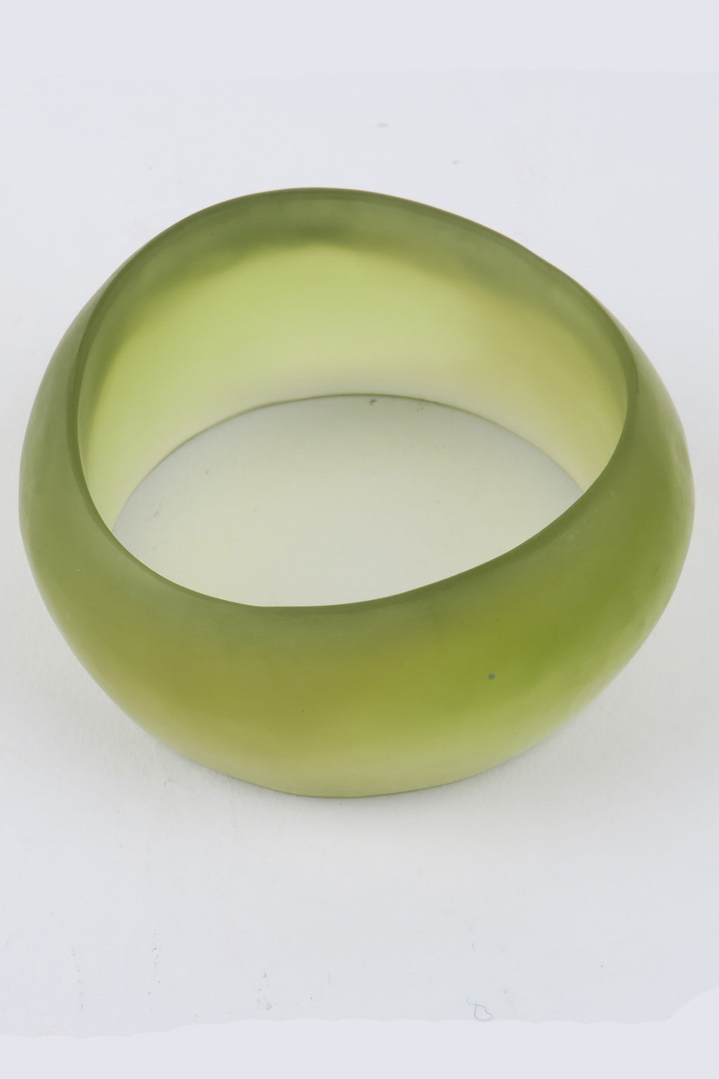 Resin Bangle Khaki Clear L