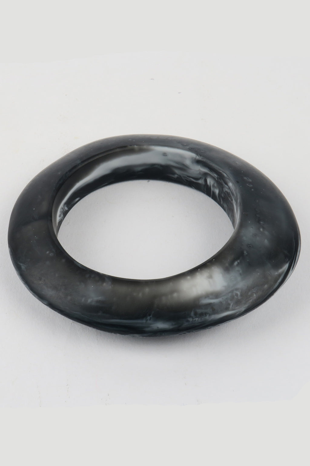 Resin Bangle Black Marble M