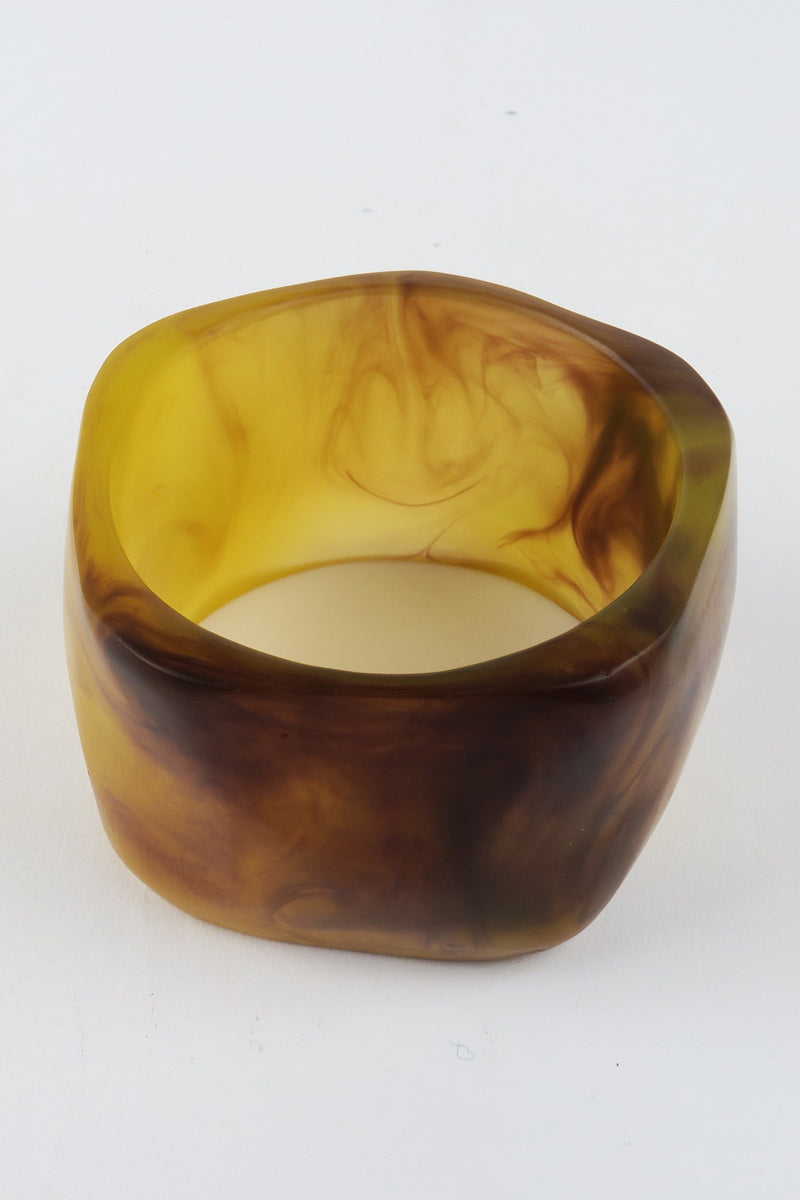 Resin Bangle Amber XL