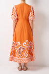 SANTORINI DRESS TANGARINE