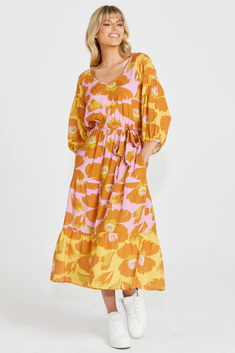 Harper Tiered Midi Dress