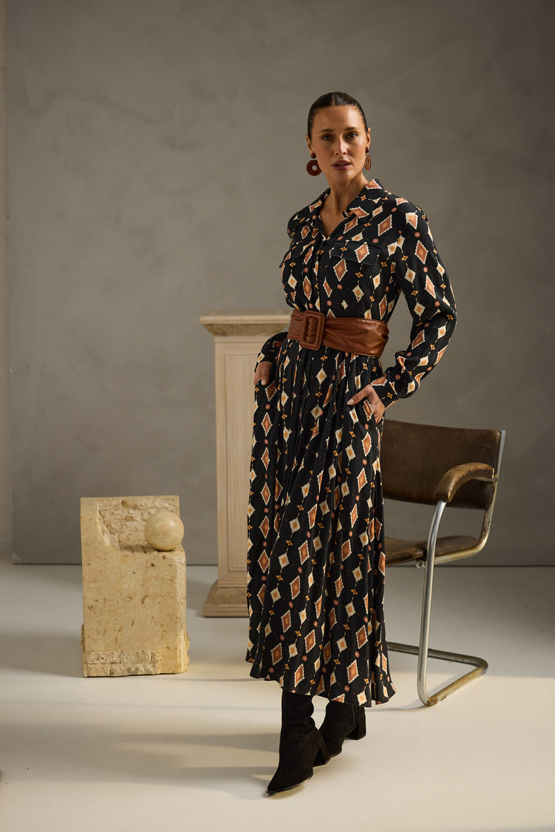 Rossellini Long Sleeve Dress