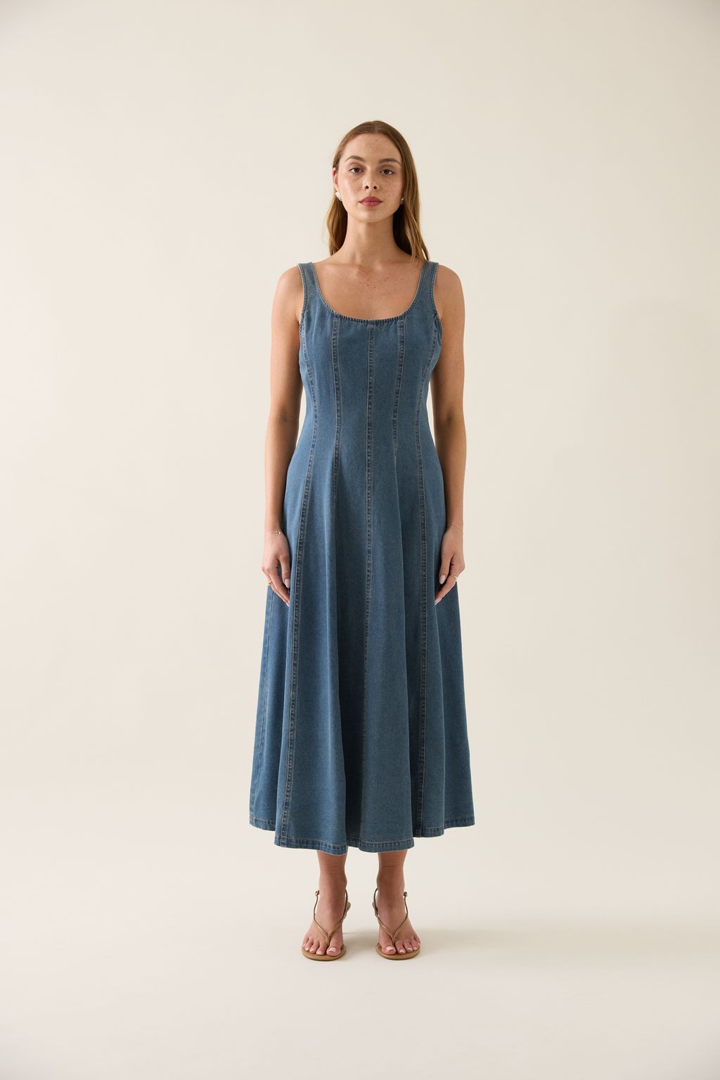 Sophia Denim Tank Dress