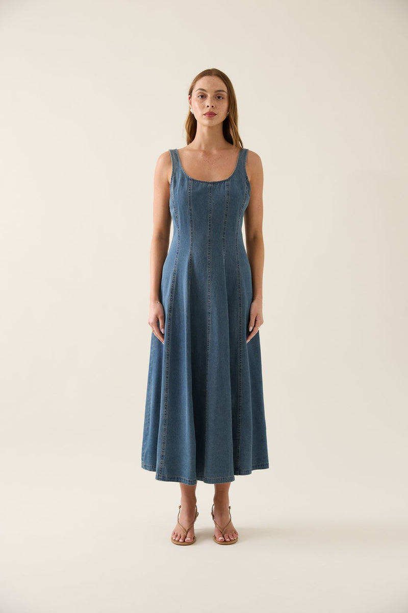 Sophia Denim Tank Dress