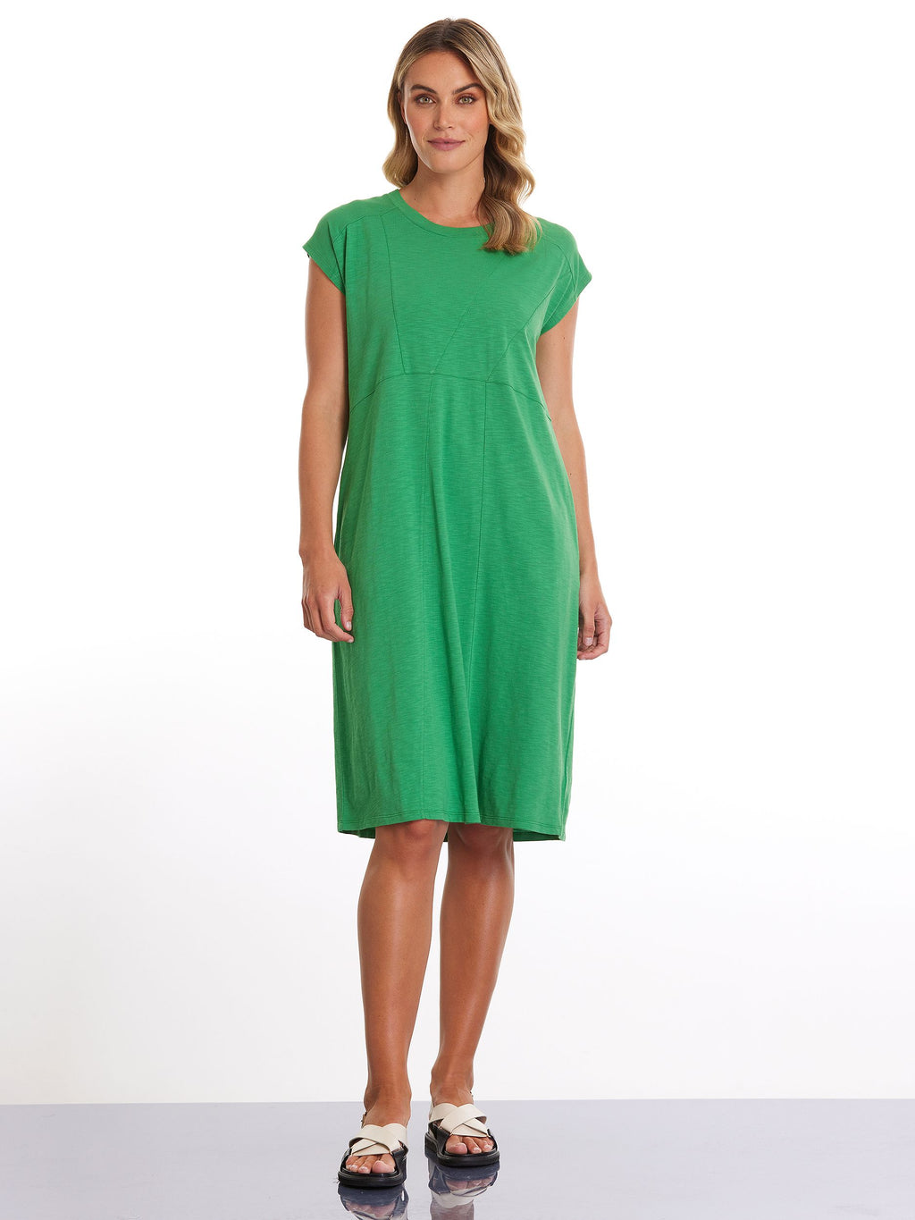 CAP SLV JERSEY SEAM DRESS