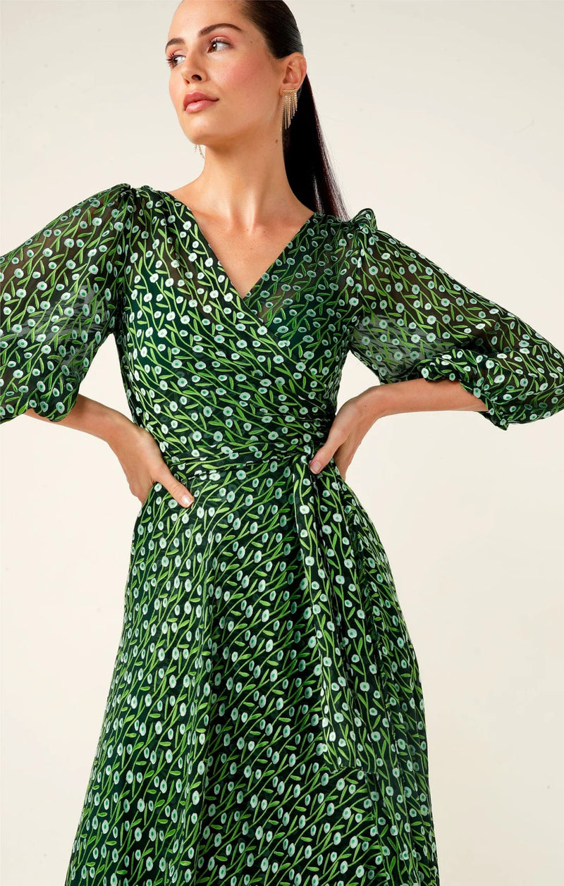 Wonderland Midi Wrap Dress